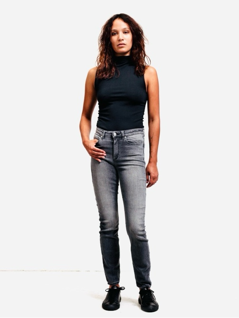 Acne Studios Skin 5 Skinny Jeans Gray Wash Stretch Denim Size 27
